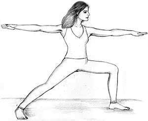 Warrior Pose II, Veerbhadrasana, benefits of warrior pose Warrior Pose II, Veerbhadrasana, benefits of warrior pose